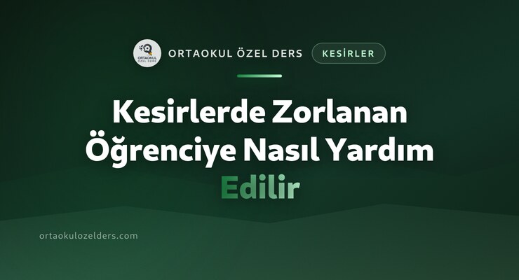 Kesirlerde Zorlanan Öğrenci